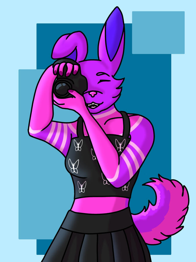 Shaded halfbody w/ simple background